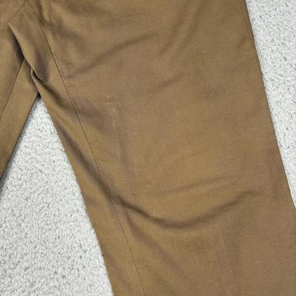 Maison Margiela Tailored Cotton Trousers Men’s 32x30.5 Brown Side Adjuster Italy - Picture 2 of 8